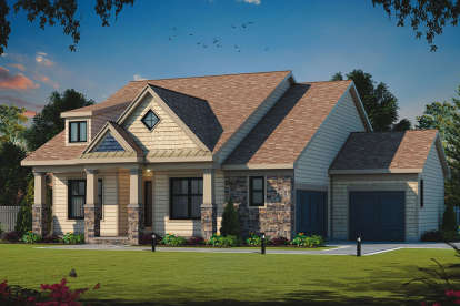 Craftsman House Plan #402-01520 Elevation Photo