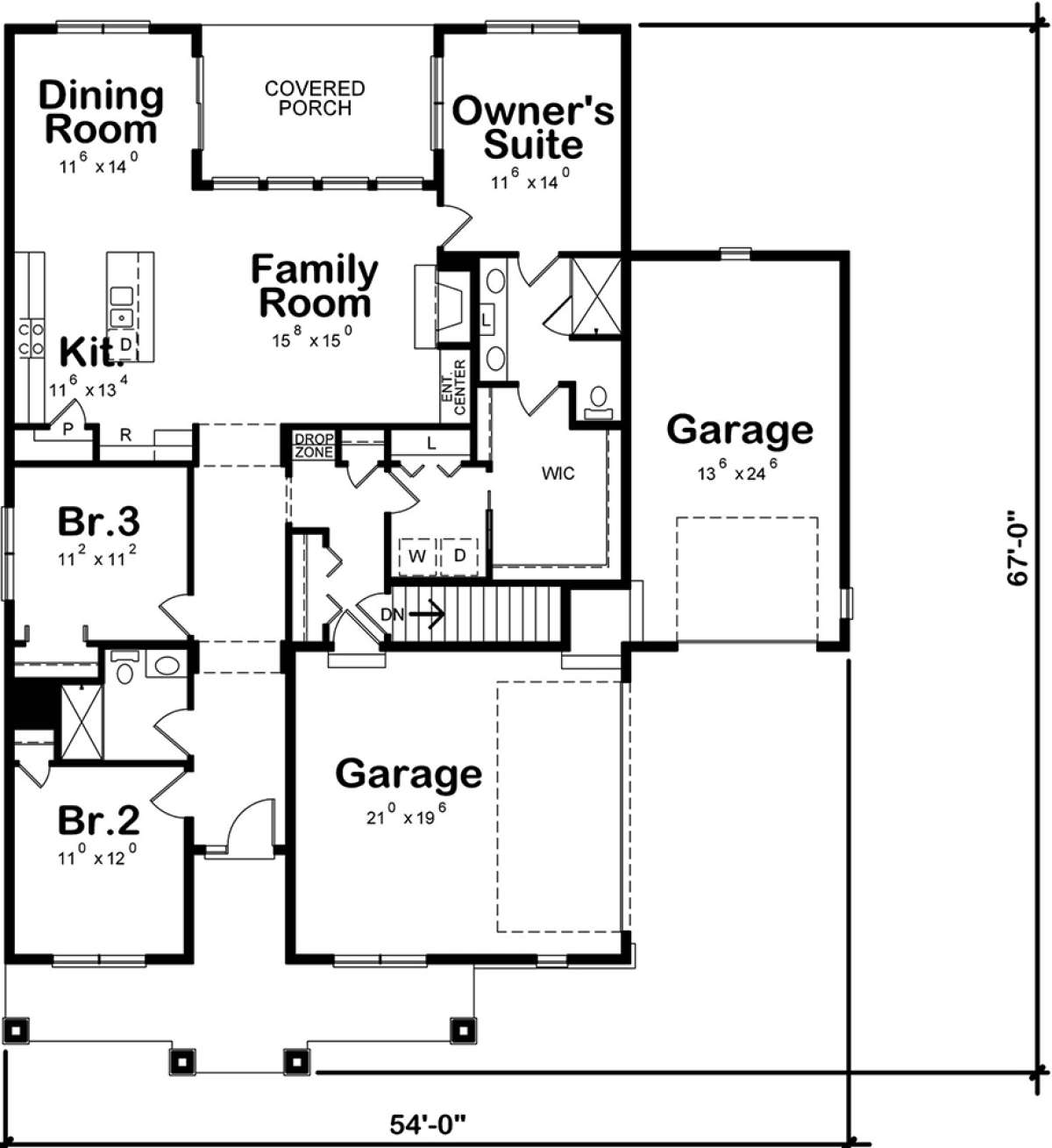 Main Floor for House Plan #402-01520