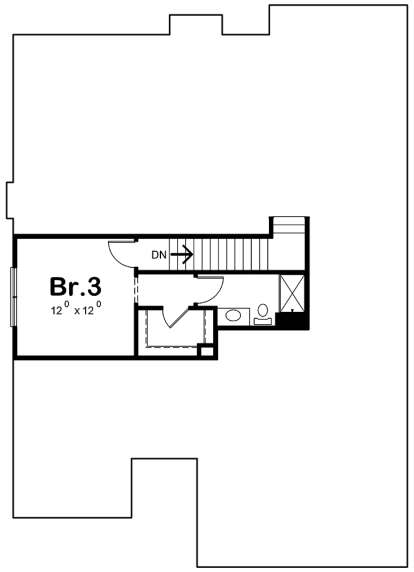Second Floor for House Plan #402-01521