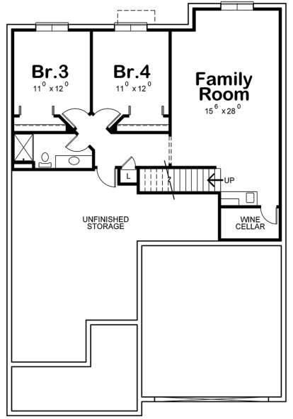 Basement for House Plan #402-01521