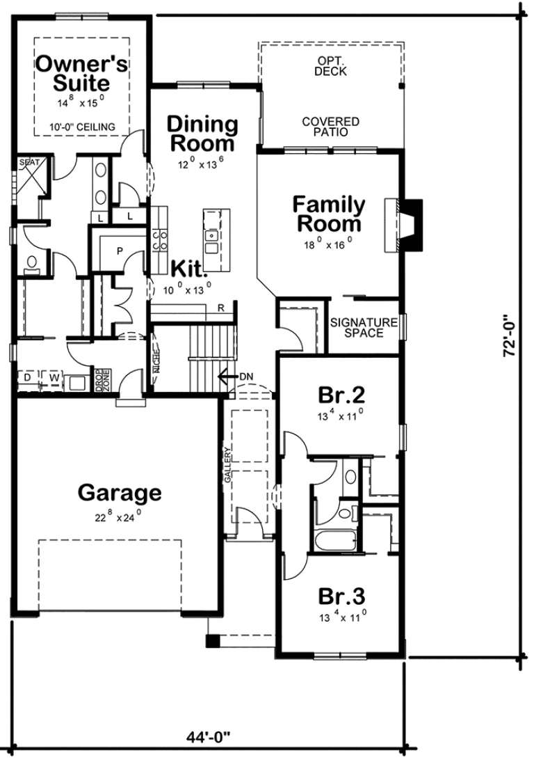 House Plan House Plan #19312 Drawing 1