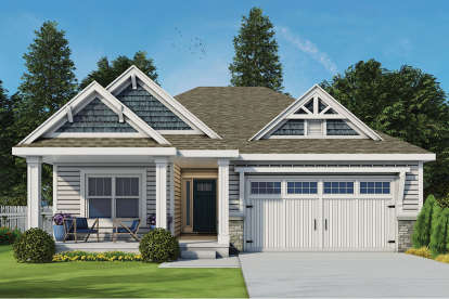 Craftsman House Plan #402-01523 Elevation Photo