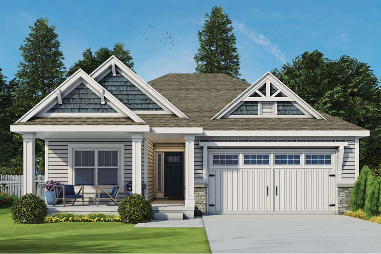Craftsman House Plan #402-01523 Elevation Photo