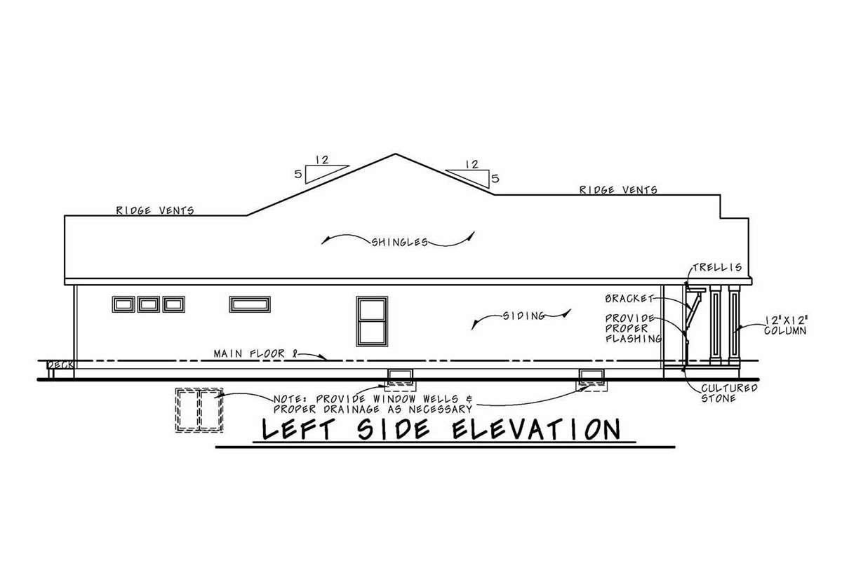 Craftsman House Plan #402-01523 Elevation Photo