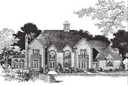 Luxury House Plan #402-01525 Elevation Photo