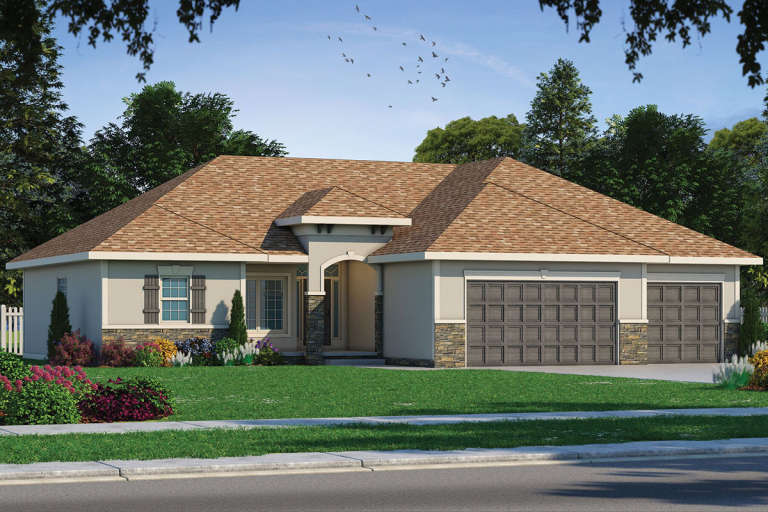 European House Plan #402-01526 Elevation Photo