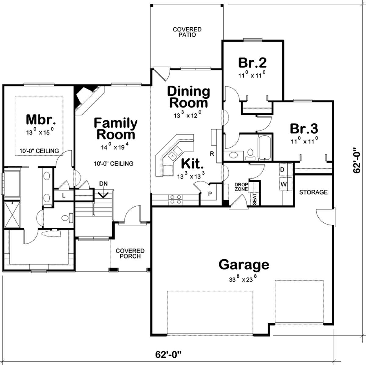 Main Floor for House Plan #402-01526