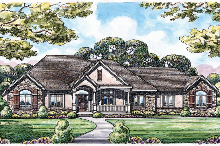 House Plan House Plan #19318 Front Elevation 