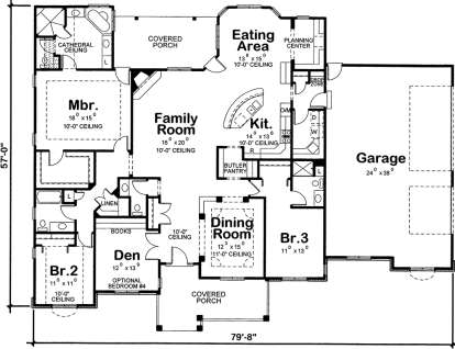 Main Floor for House Plan #402-01528