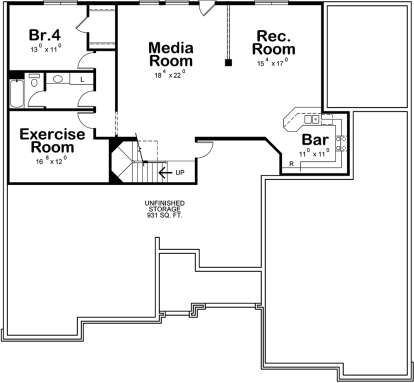 Optional Basement for House Plan #402-01529