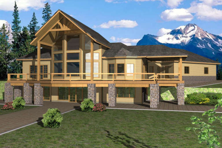 House Plan House Plan #1932 Rear Elevation