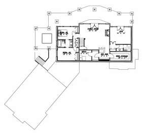 Basement Floor for House Plan #039-00503