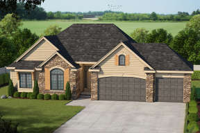 Traditional House Plan #402-01532 Elevation Photo