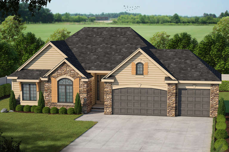 Traditional House Plan #402-01532 Elevation Photo