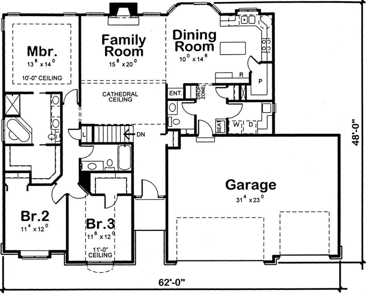 Main Floor for House Plan #402-01532