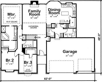 Main Floor for House Plan #402-01532