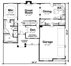 Main Floor  for House Plan #402-01533