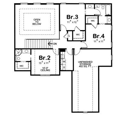 Second Floor for House Plan #402-01533