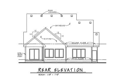 Craftsman House Plan #402-01539 Elevation Photo