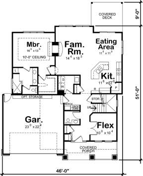 Main Floor for House Plan #402-01539