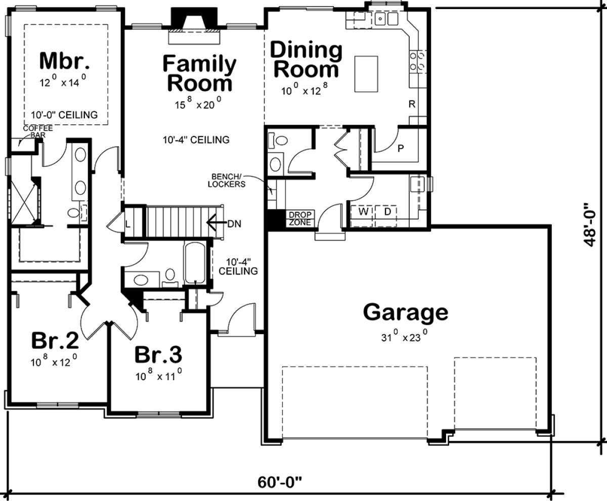 Main Floor for House Plan #402-01540
