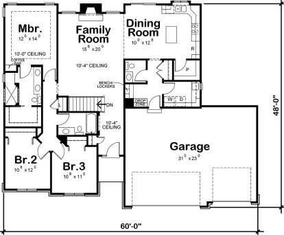 Main Floor for House Plan #402-01540