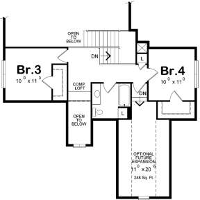 Second Floor for House Plan #402-01541