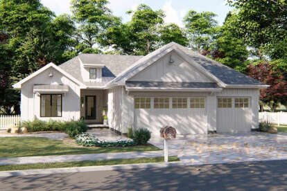 3 Bed, 2 Bath, 1457 Square Foot House Plan - #963-00155