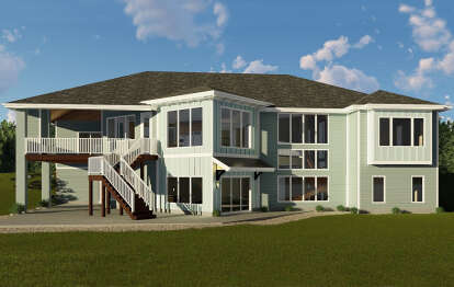 Prairie House Plan #963-00156 Elevation Photo