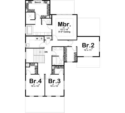 Second Floor for House Plan #963-00158