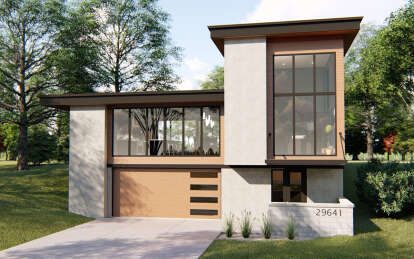 Modern House Plan #963-00159 Elevation Photo