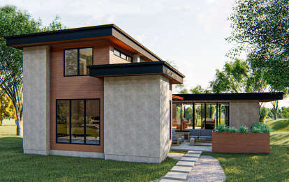 Modern House Plan #963-00159 Elevation Photo