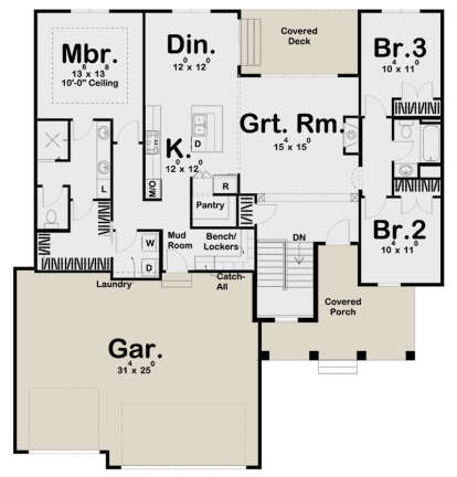 Main Floor  for House Plan #963-00160
