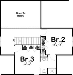 Second Floor for House Plan #963-00161