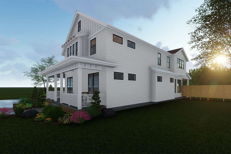 Modern Farmhouse House Plan #963-00170 Elevation Photo