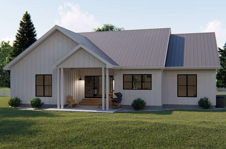 Modern Farmhouse House Plan #963-00171 Elevation Photo