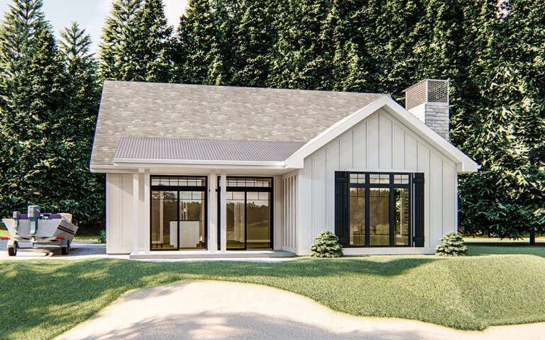 House Plan House Plan #19350 Angled Front Elevation