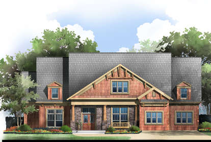 4 Bed, 4 Bath, 3432 Square Foot House Plan - #4195-00029
