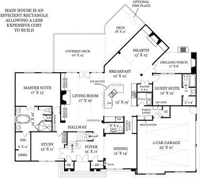 Main Floor for House Plan #4195-00029