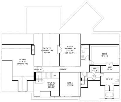 Second Floor for House Plan #4195-00029