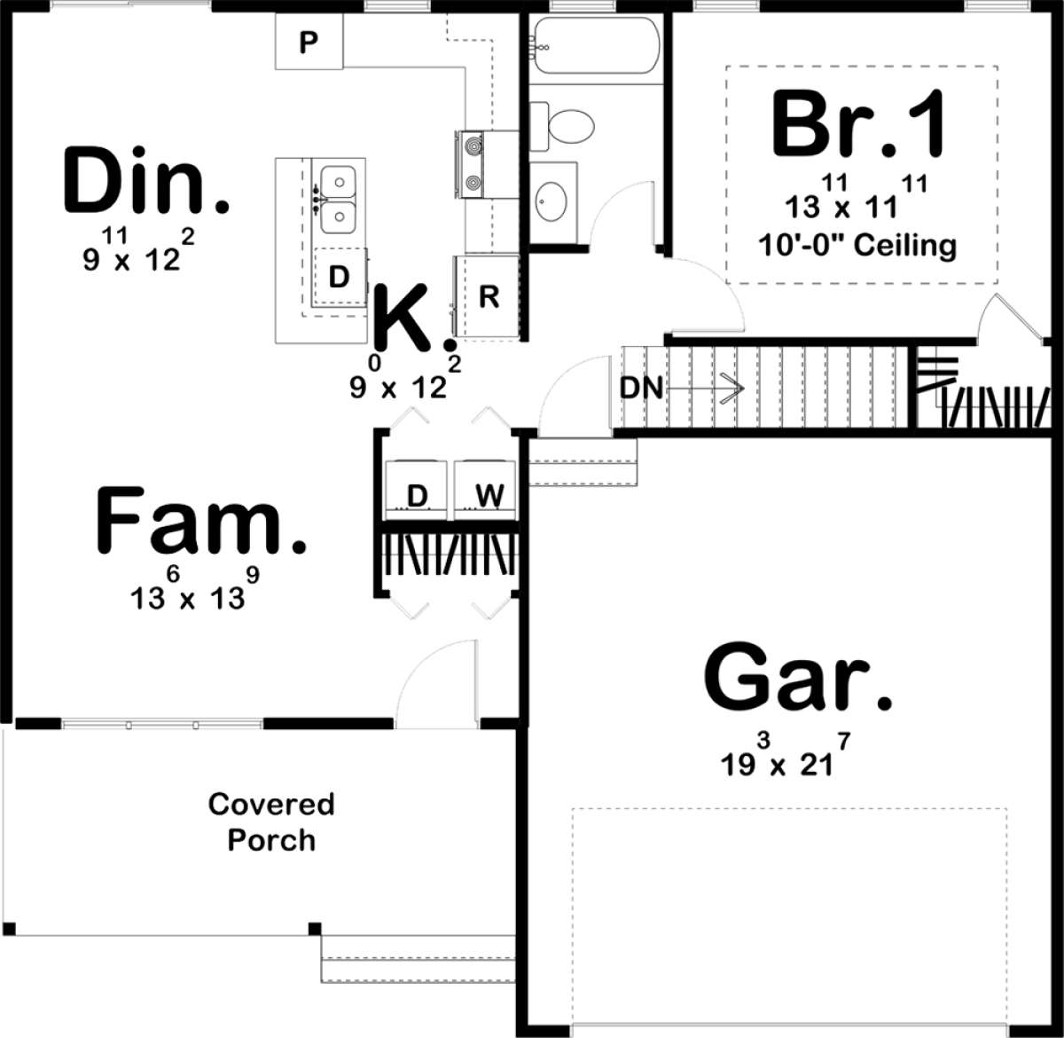 Vacation Plan: 831 Square Feet, 1 Bedroom, 1 Bathroom - 963-00182