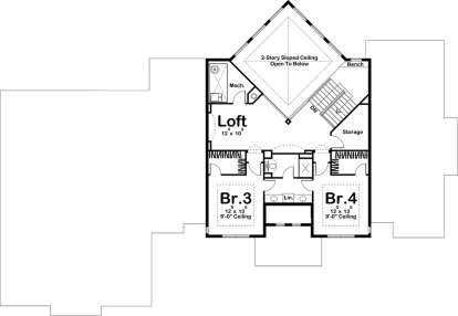 Second Floor for House Plan #963-00185