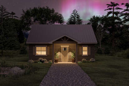 Cabin House Plan #963-00187 Elevation Photo