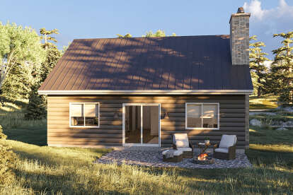Cabin House Plan #963-00187 Elevation Photo