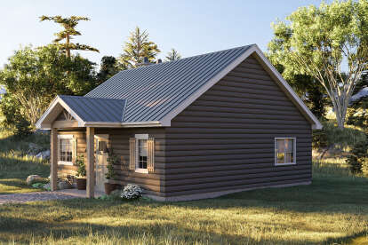 Cabin House Plan #963-00187 Elevation Photo