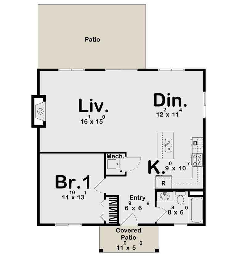 House Plan House Plan #19365 Drawing 1