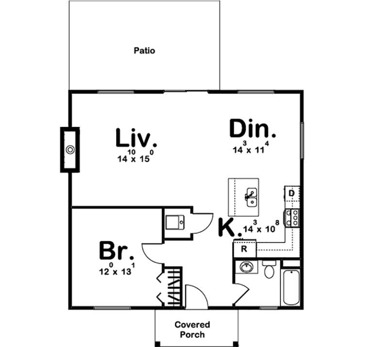 House Plan House Plan #19365 Drawing 1