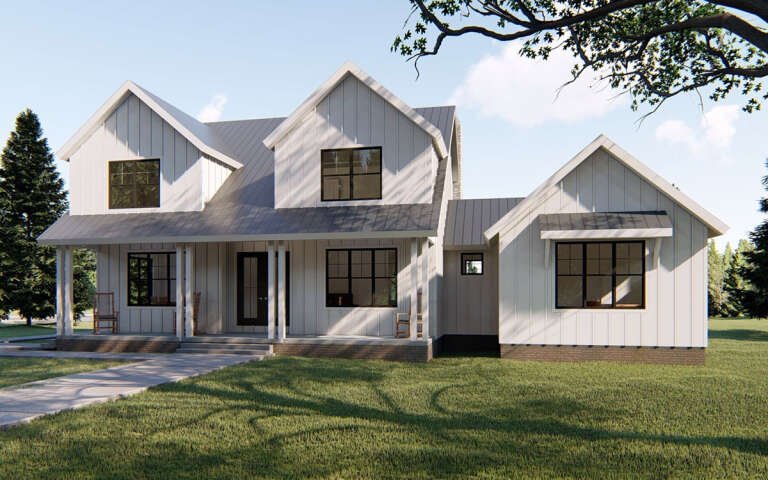 House Plan House Plan #19366 Angled Front Elevation