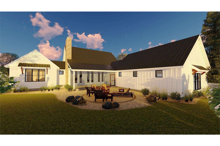 Modern Farmhouse House Plan #963-00188 Elevation Photo