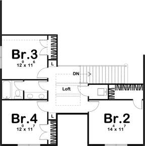 Second Floor for House Plan #963-00188